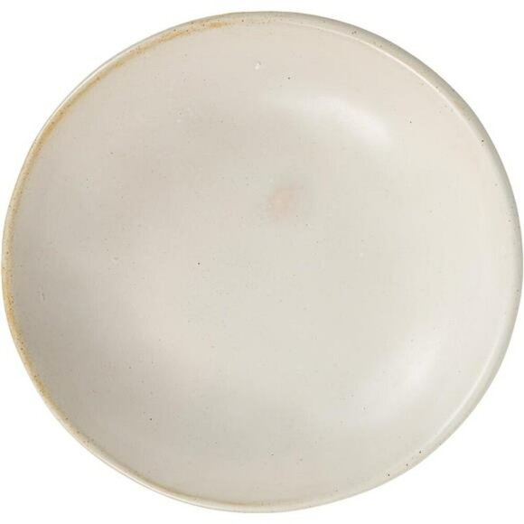 Stoneware Serving Bowl White Reactive Glaze 8 Inch Modern Kitchen Decor - Picture 5 of 8